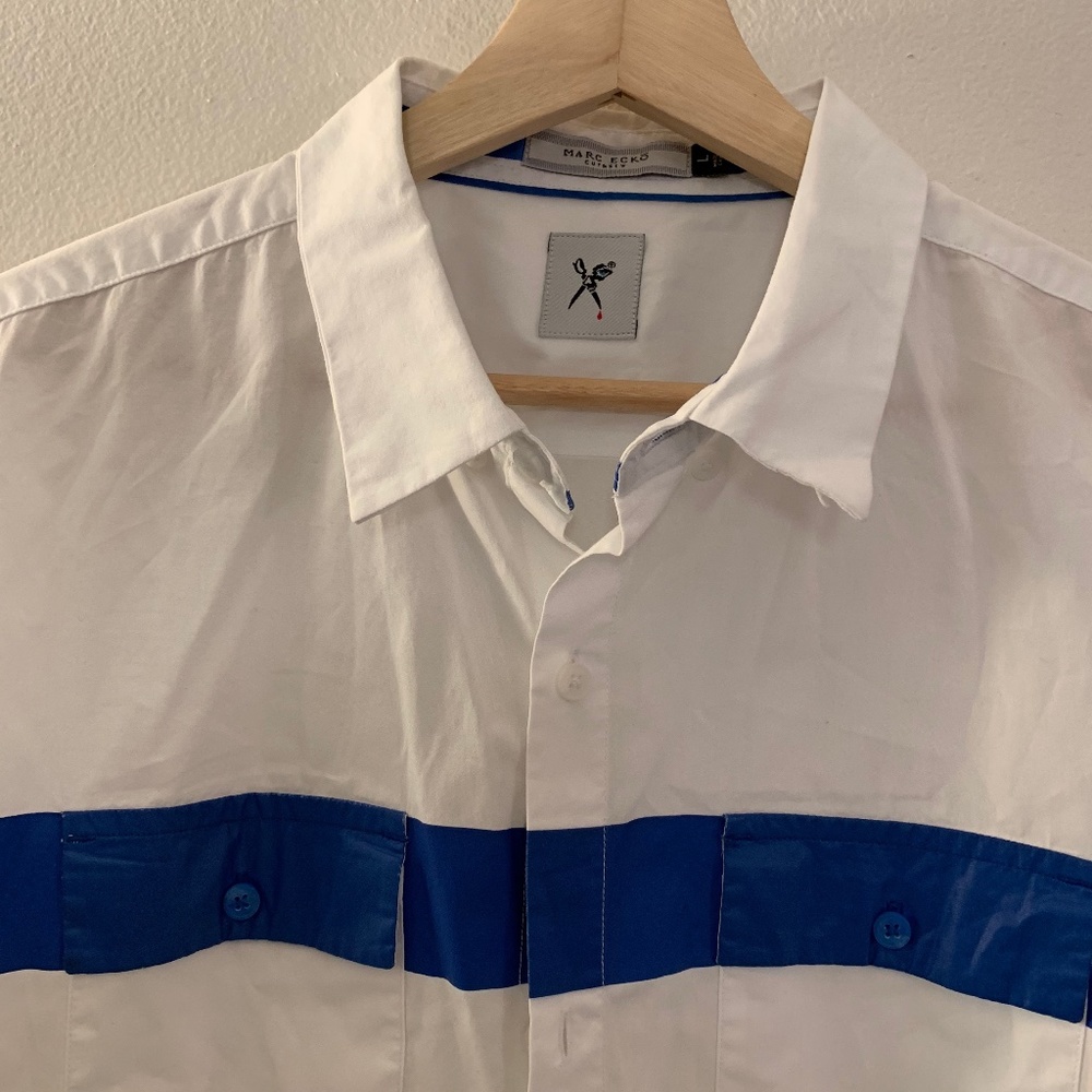 Mark Ecko Polo with Vinyl Stripe Large 100% cotton